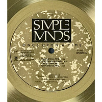 Simple Minds Once Upon A Time RIAA Gold Album Award - Record Award