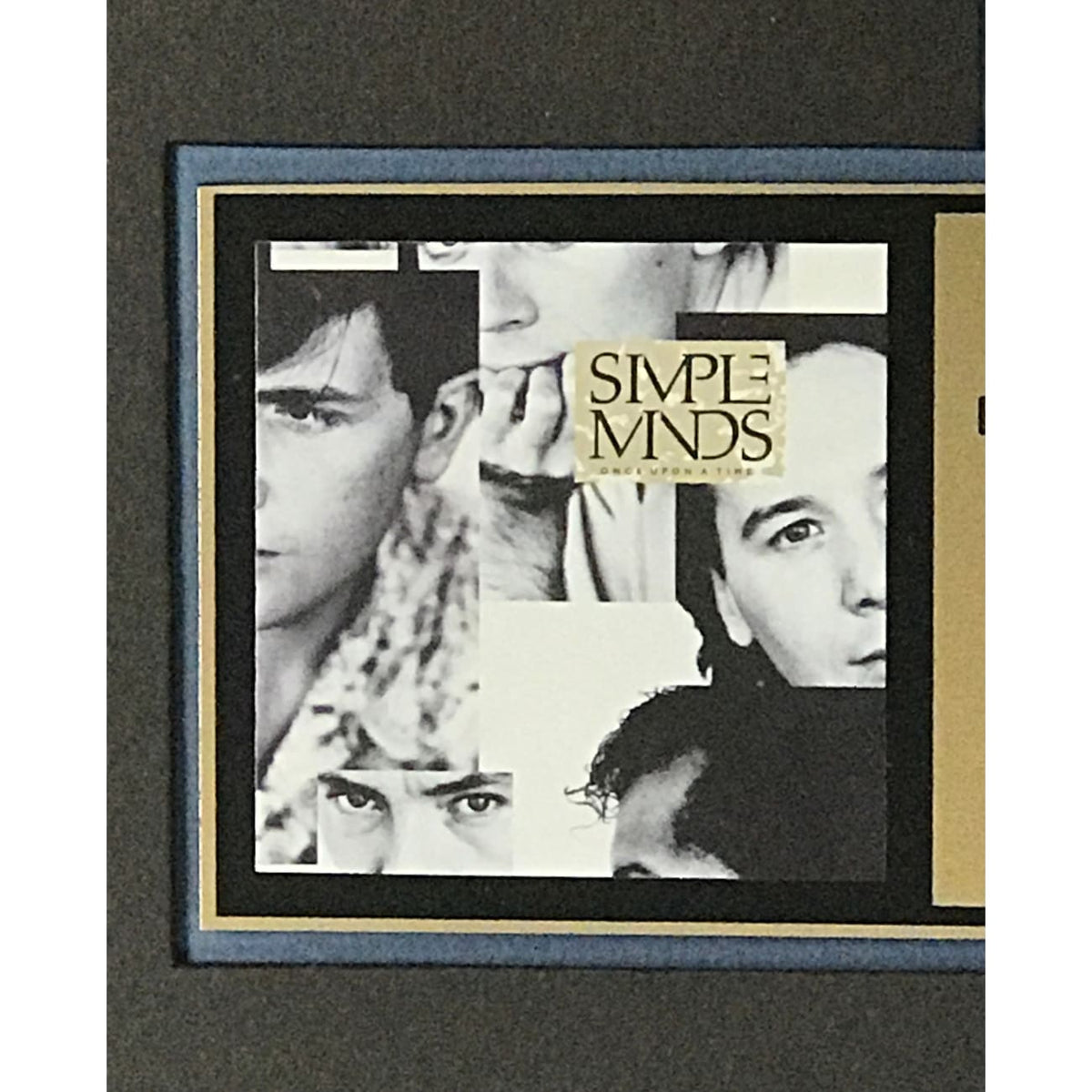 musicgoldmine.com - Simple Minds Once Upon A Time RIAA Gold Album Award ...