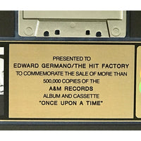 Simple Minds Once Upon A Time RIAA Gold Album Award - Record Award