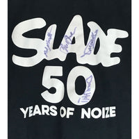 Slade 50th Shirt Signed by Group Members - Music Memorabilia Collage