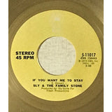 Sly & The Family Stone If You Want Me To Stay RIAA Gold 45 Award - RARE - Record Award