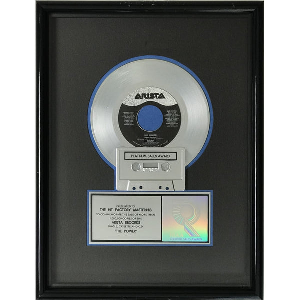 Snap! ’The Power’ RIAA Platinum Single Award - Record Award