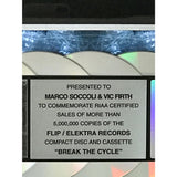 Staind Break The Cycle RIAA Platinum Album Award - Record Award