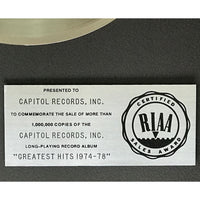 Steve Miller Band Greatest Hits 1974-78 RIAA Platinum Album Award - Record Award