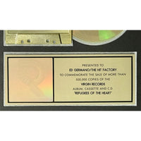 Steve Winwood Refugees Of The Heart RIAA Gold Album Award - Record Award