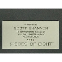 Styx Pieces Of Eight early 80s A&M Records Award - Record Award