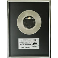 Survivor ’Eye Of The Tiger’ 1980s Scotti Bros Records Award - Record Award