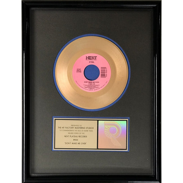 Sybil ’Don’t Make Me Over’ RIAA Gold Single Award - Record Award