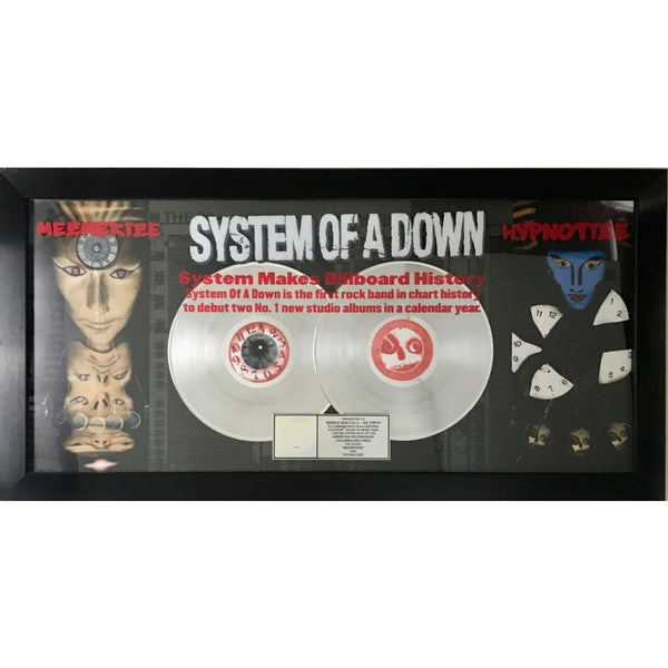 System Of A Down Mezmerize & Hypnotize Combo RIAA Platinum Album Award - Record Award