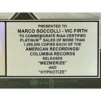 System Of A Down Mezmerize & Hypnotize Combo RIAA Platinum Album Award - Record Award