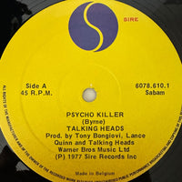 Talking Heads ’Psycho Killer’ 12’’ Vinyl Single 1977 UK Import VG + + 6078610 - Media