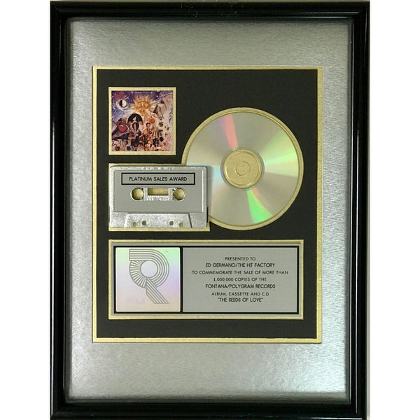 Tears For Fears The Seeds Of Love RIAA Platinum Album Award - Record Award