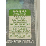 Teenage Mutant Ninja Turtles Orig. Motion Pict Soundtrack 1990 Sealed Cassette w/decal - Media