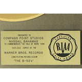The B-52’s debut RIAA Gold Album Award - Record Award