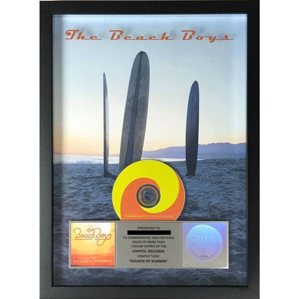 The Beach Boys Sounds Of Summer RIAA Platinum Award - Record Award