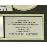 The Beavis and Butt-Head Experience RIAA Platinum Album Award - Record Award