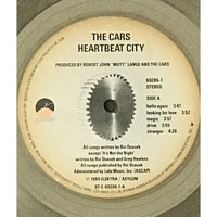 The Cars Heartbeat City Platinum Album Award - Record Award