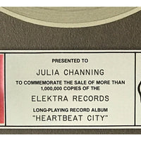 The Cars Heartbeat City Platinum Album Award - Record Award