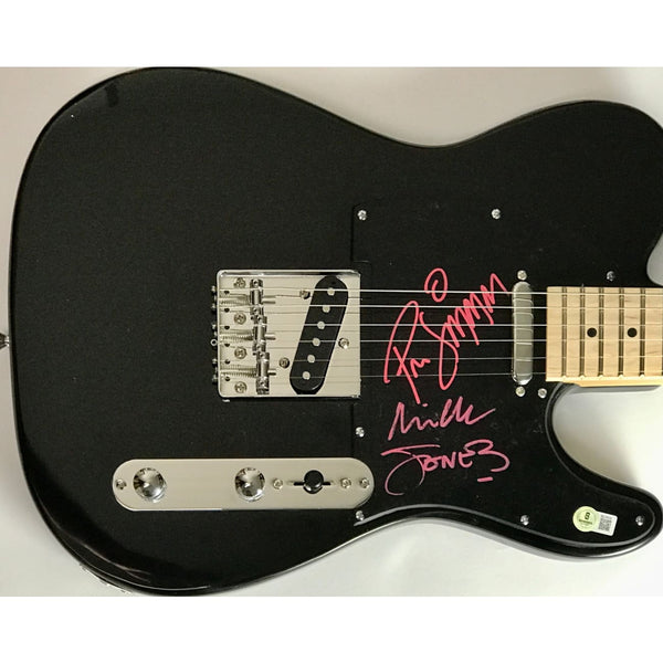 The Clash Mick Jones & Paul Simonon Signed Guitar w/BAS COA Guitar
