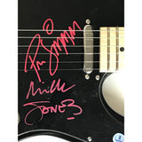 The Clash Mick Jones & Paul Simonon Signed Guitar w/BAS COA Guitar