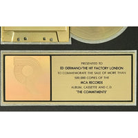 The Commitments soundtrack RIAA Gold Album Award - Record Award