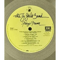 The J. Geils Band Freeze-Frame RIAA Platinum Album Award - Record Award