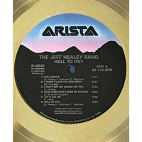 The Jeff Healey Band Hell To Pay RIAA Gold Album Award - Record Award