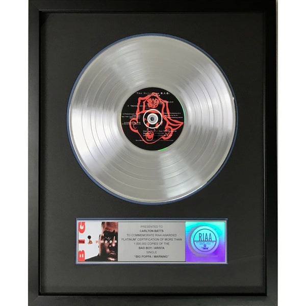 The Notorious B.I.G. ’Big Poppa/Warning’ Platinum Single Award - Record Award