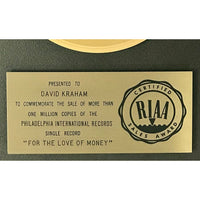 The O’Jays ’For The Love Of Money’ RIAA Gold Single Award - Record Award