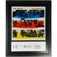 The Police Sting Summers Copeland Signed Collage w/BAS LOA - Music Memorabilia Collage