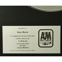 The Police Zenyatta Mondatta A&M Records award - Record Award