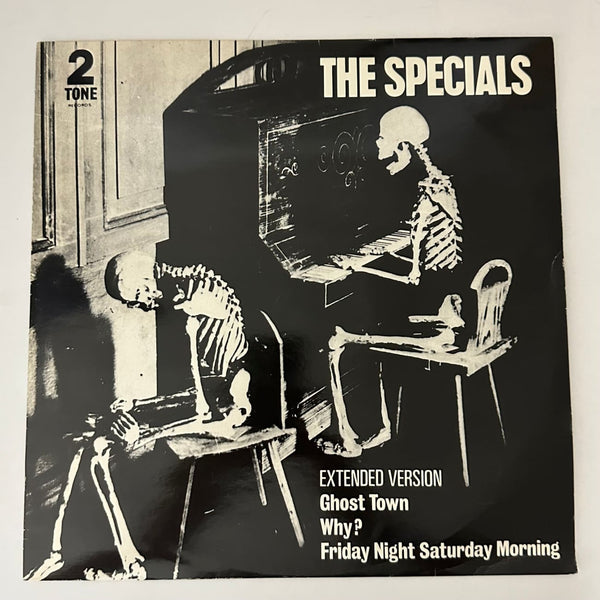 The Specials ’Ghost Town’ 12’’-45 Record Ext Version Vinyl 1981 UK Import Label Error - Media
