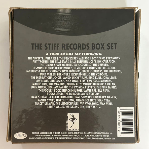 Stiff Box musicgoldmine.com The Stiff Records Box Various 4 CDs w/ booklet 1992 ...