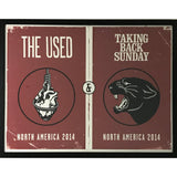 The Used & Taking Back Sunday 2014 Concert Tour Poster - Framed - Poster