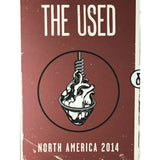 The Used & Taking Back Sunday 2014 Concert Tour Poster - Framed - Poster