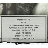 Three Days Grace debut RIAA Platinum Album Award - Record Award