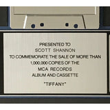 Tiffany self-titled debut RIAA Platinum Album Award - Record Award