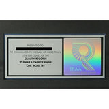 Timmy T ’One More Try’ RIAA Platinum Maxi-Single Award - Record Award