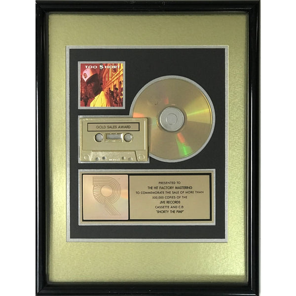 Too Short Shorty The Pimp RIAA Gold Album Award - Record Award