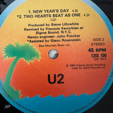 U2 ’Two Hearts Beat As One’ Club Version 12’’ 45 Vinyl 1983 UK Import 12 IS 109 - Media