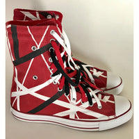Van Halen Converse ’Frankenstrat’ Rare Prototype Ultra-High Tops - NEW - Music Memorabilia