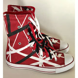Van Halen Converse ’Frankenstrat’ Rare Prototype Ultra-High Tops - NEW - Music Memorabilia