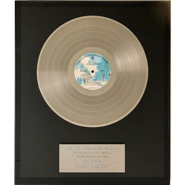 Van Halen debut 1978 Warner Bros. Award - Record Award