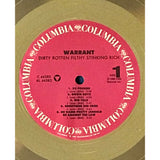 Warrant Dirty Rotten Filthy Stinking Rich RIAA 2x Multi-Platinum Album Award - Record Award