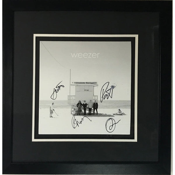 Weezer Album signed by group - BAS LOA - Music Memorabilia Collage