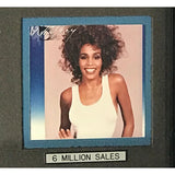 Whitney Houston 2nd album Whitney RIAA 6x Multi-Platinum Album Award - Record Award