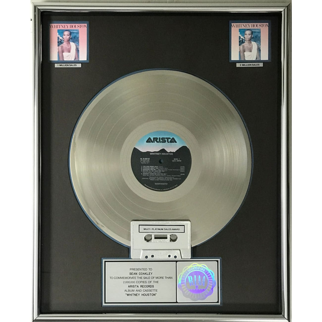 musicgoldmine.com - Whitney Houston debut RIAA 2x Multi-Platinum