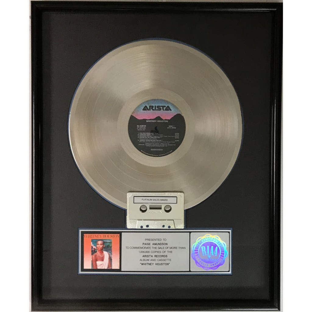 musicgoldmine.com - Whitney Houston debut RIAA Platinum Album