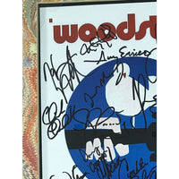 Woodstock Poster + Genuine Ticket Collage Signed By 20 Artists w/BAS COA - Music Memorabilia Collage