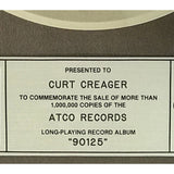 Yes 90125 RIAA Platinum Album Award - Record Award
